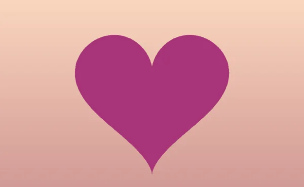 L'image choisie : un cœur violet sur un fond clair